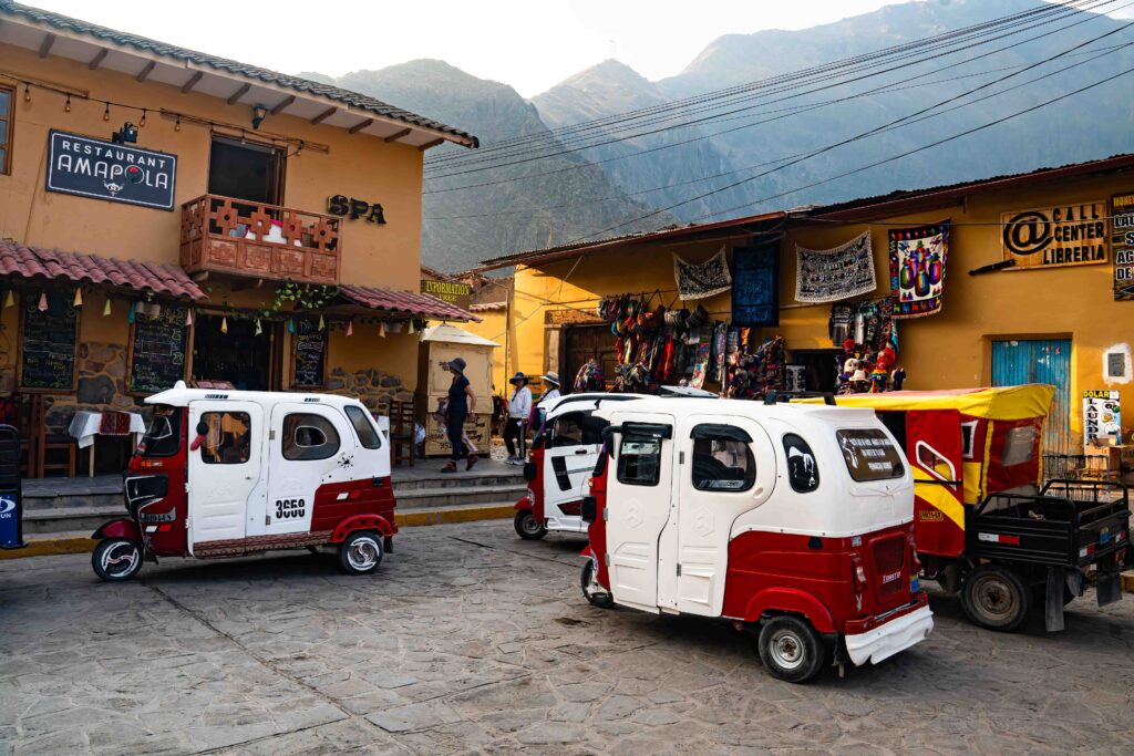 central plaza of Ollantaytambo