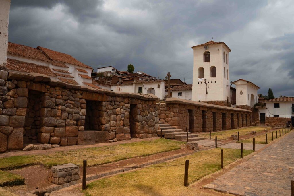 Chincero town courtyard