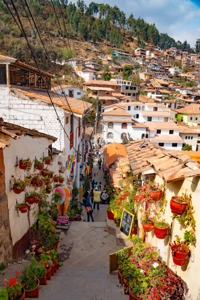 barrio san blas in cusco, peru