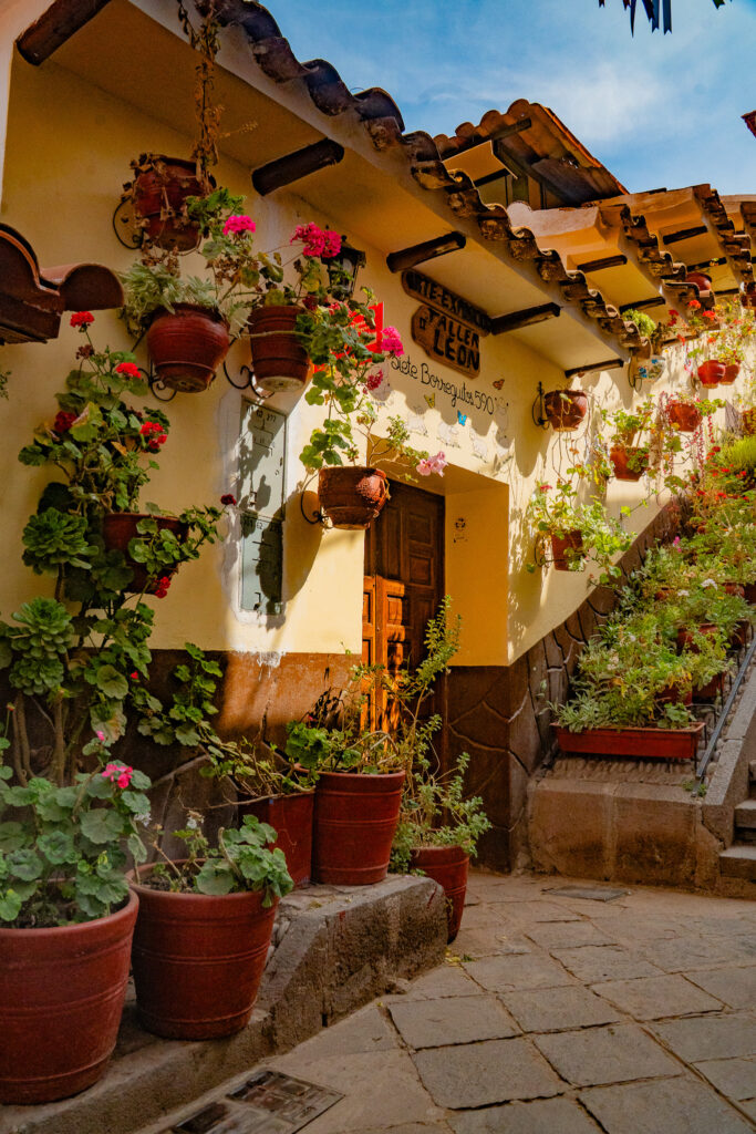 barrio san blas in cusco, peru
