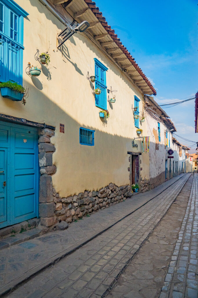 Barrio san blas, cusco in peru